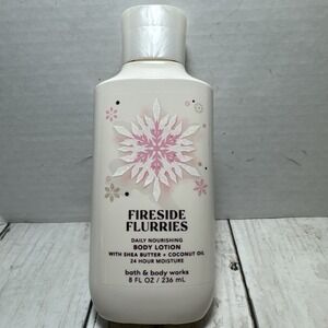 Bath & Body Works FIRESIDE FLURRIES Daily Nourishing Body Lotion 8 Oz New